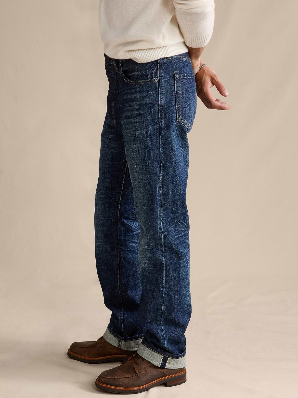 Straight Selvedge Jean - Dark Vintage Wash