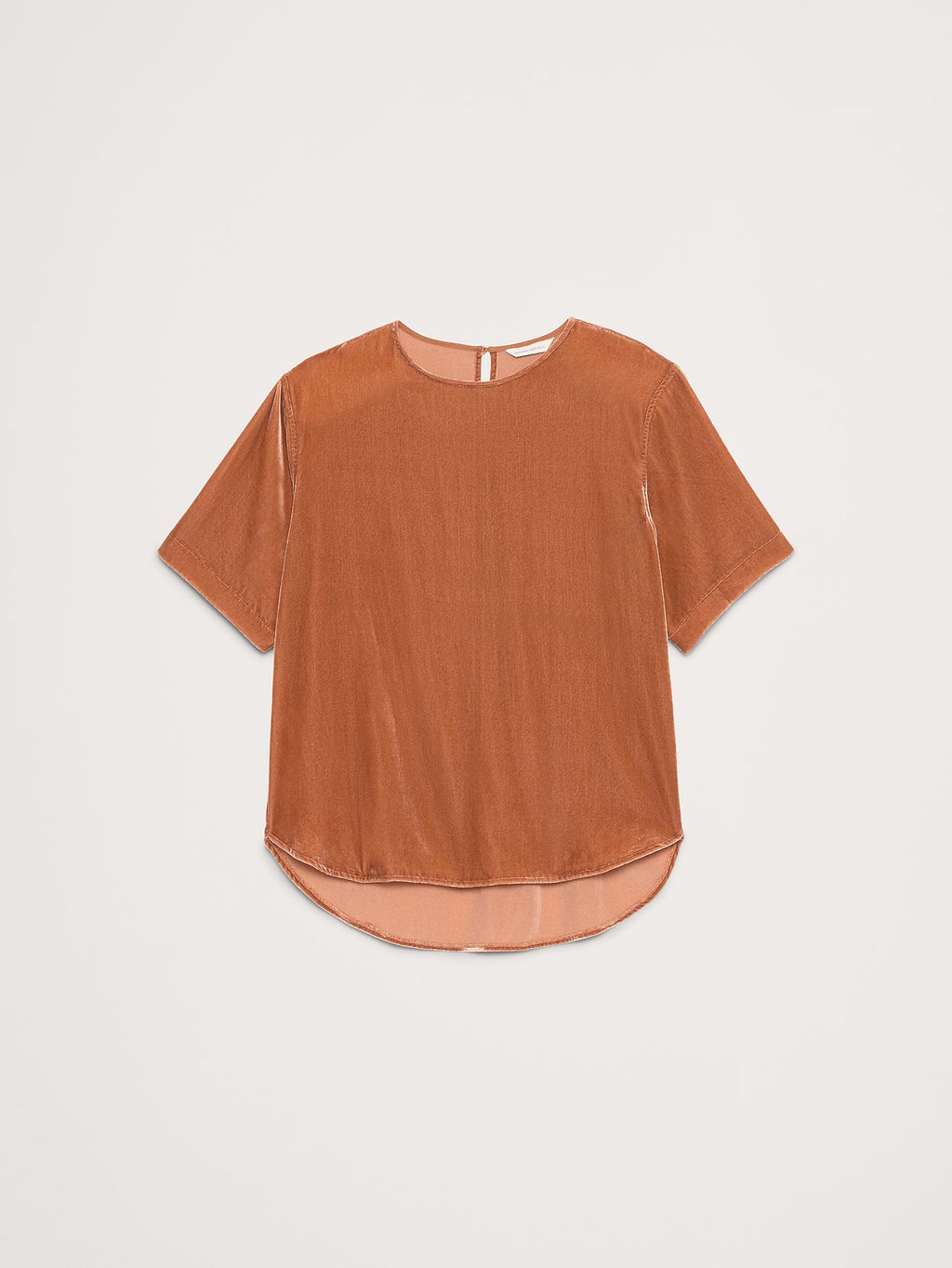 Drapey Velvet Top - Sienna Brown