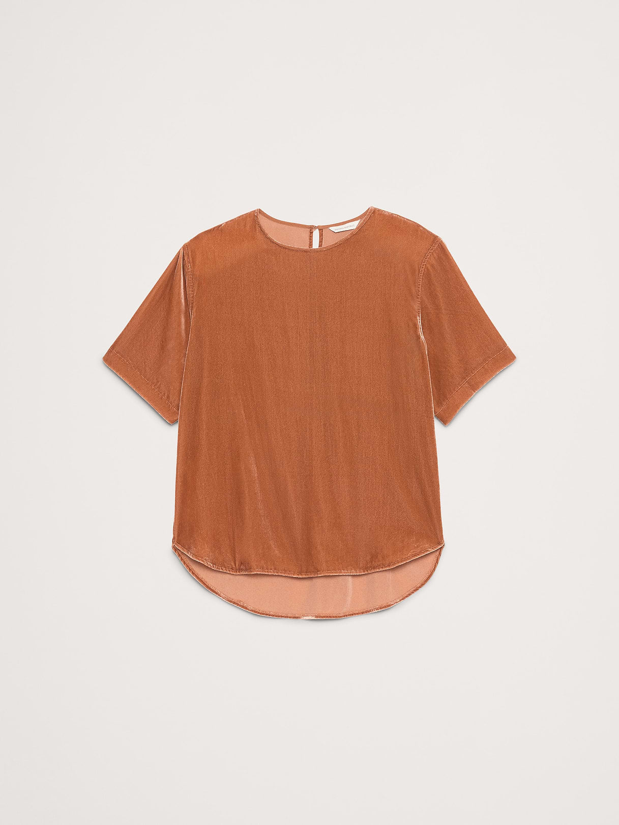 Drapey Velvet Top - Sienna Brown