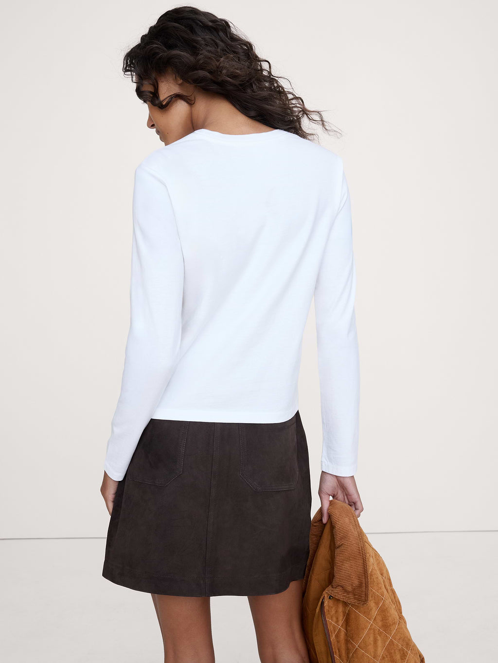 Vintage Cotton Long-Sleeve T-Shirt - White