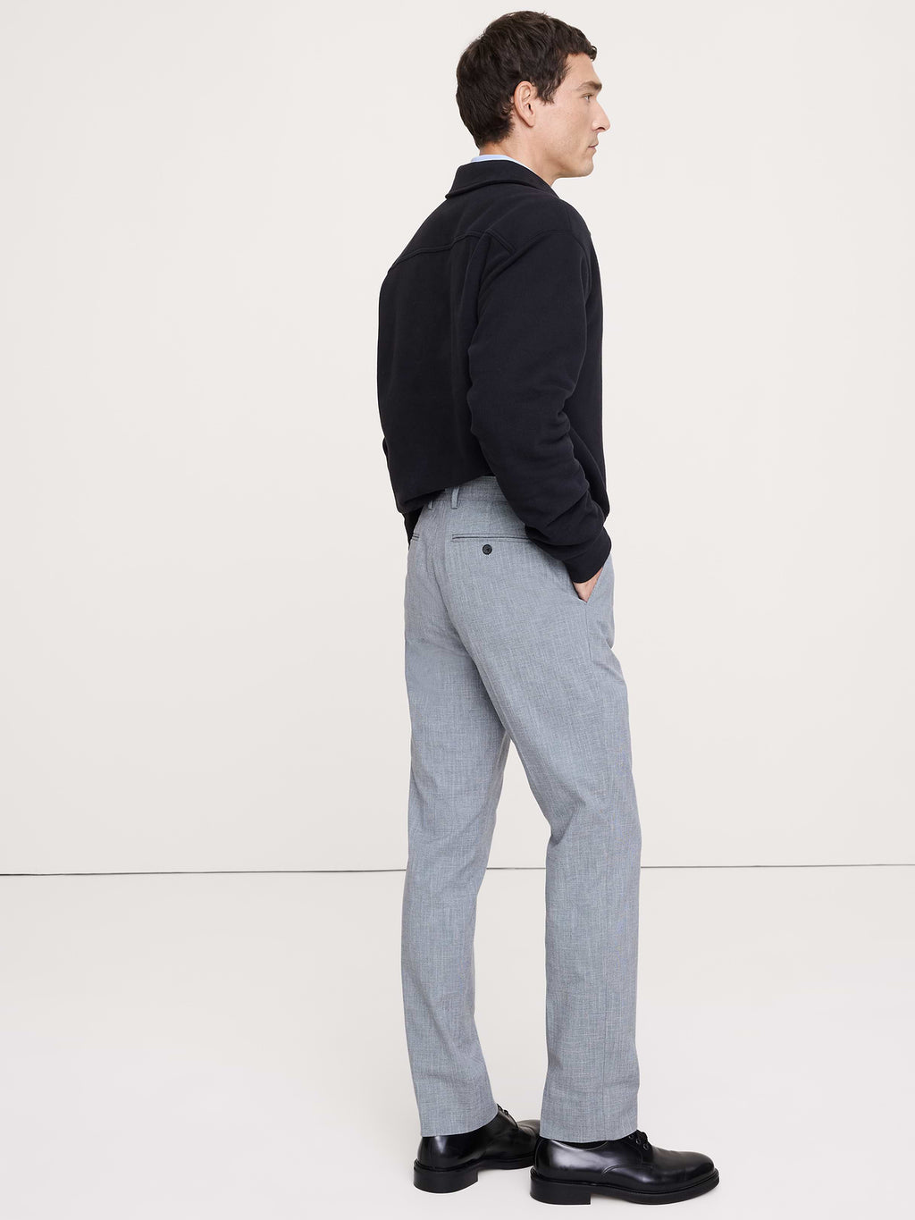 Slim Wrinkle-Resistant Dress Pant - Blue Gray