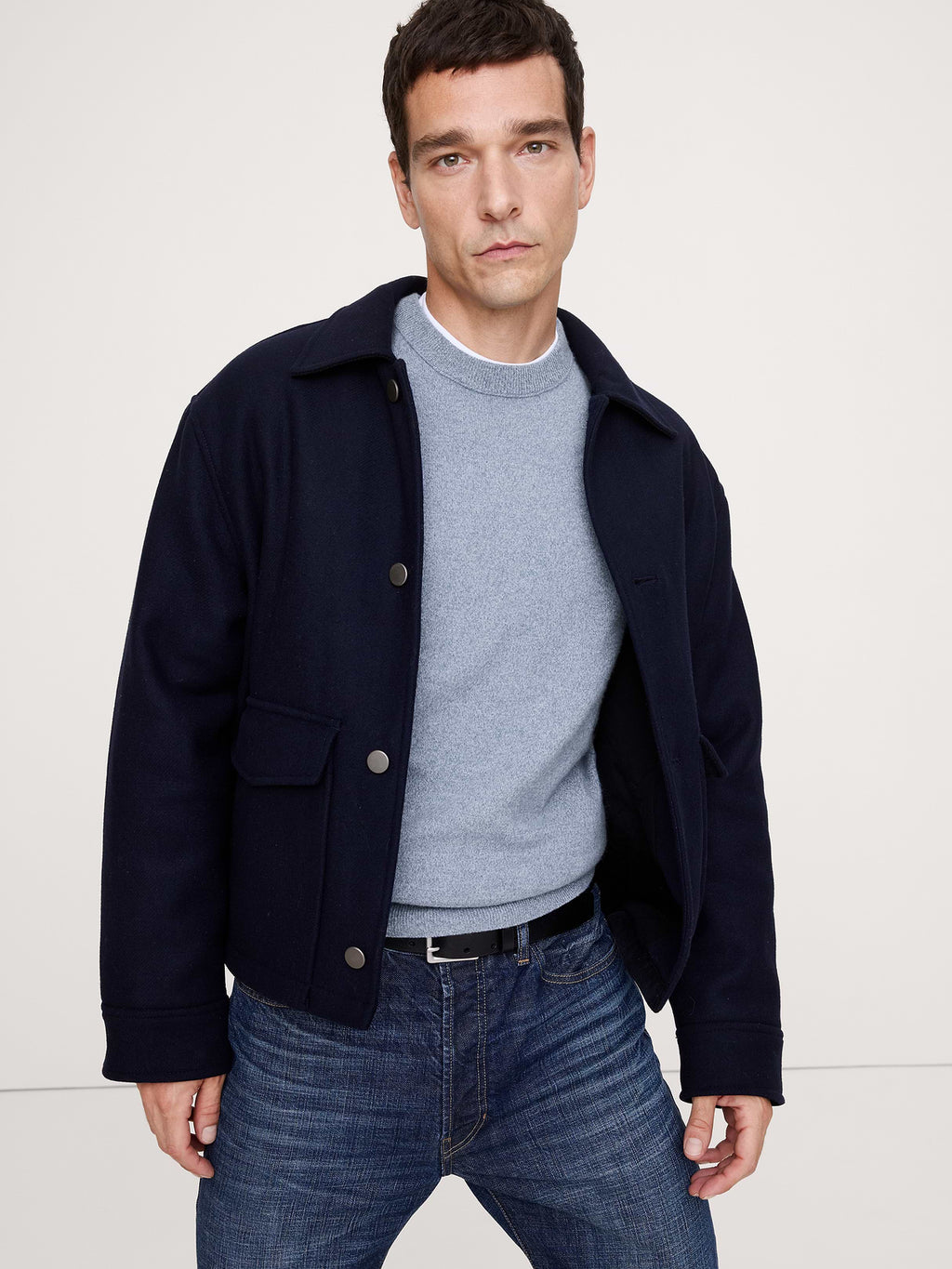 Cashmere Crew-Neck Sweater - Frozen Loch Blue
