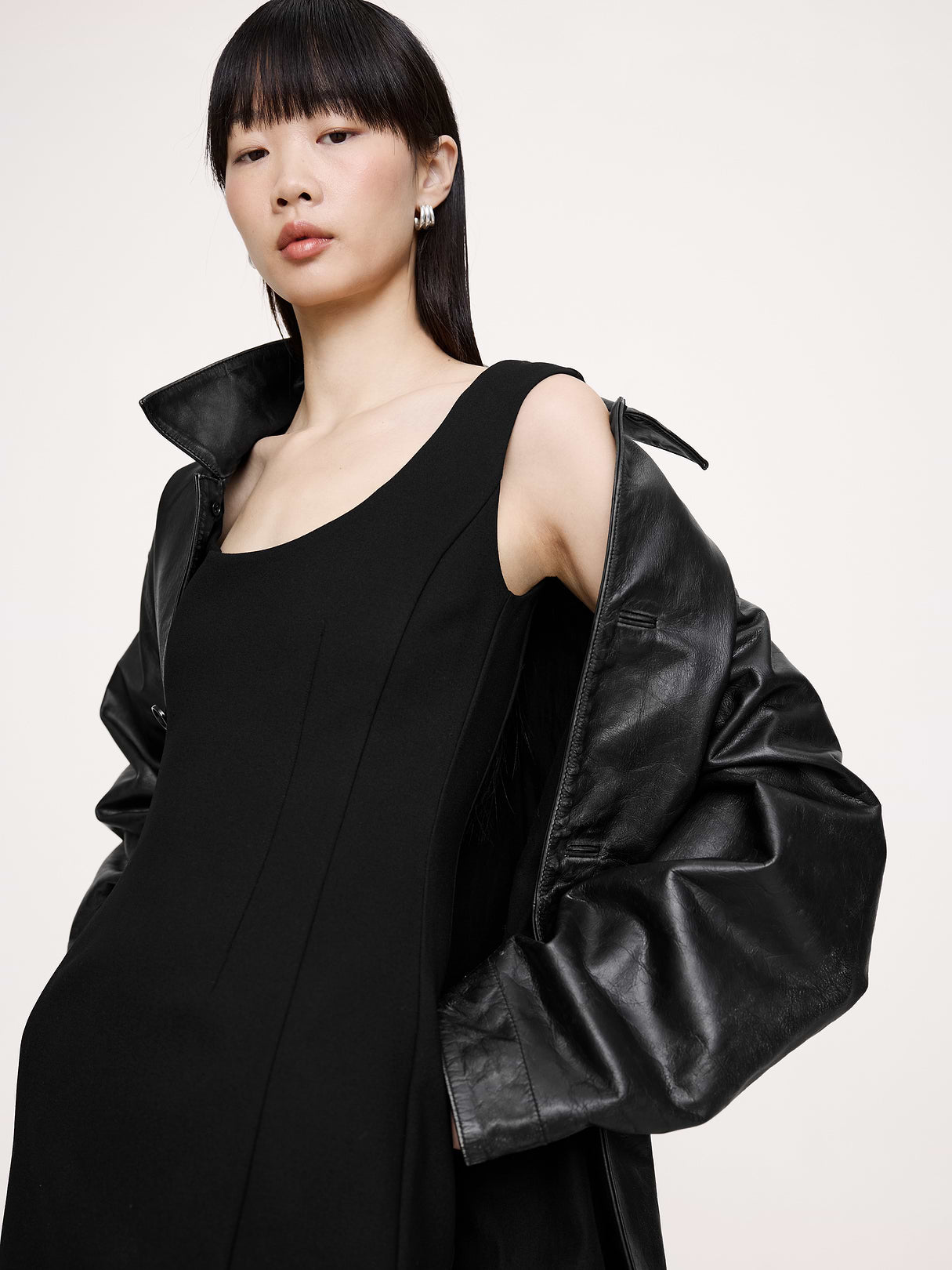Everywhere Ponte Scoop-Neck Sheath Dress - Black