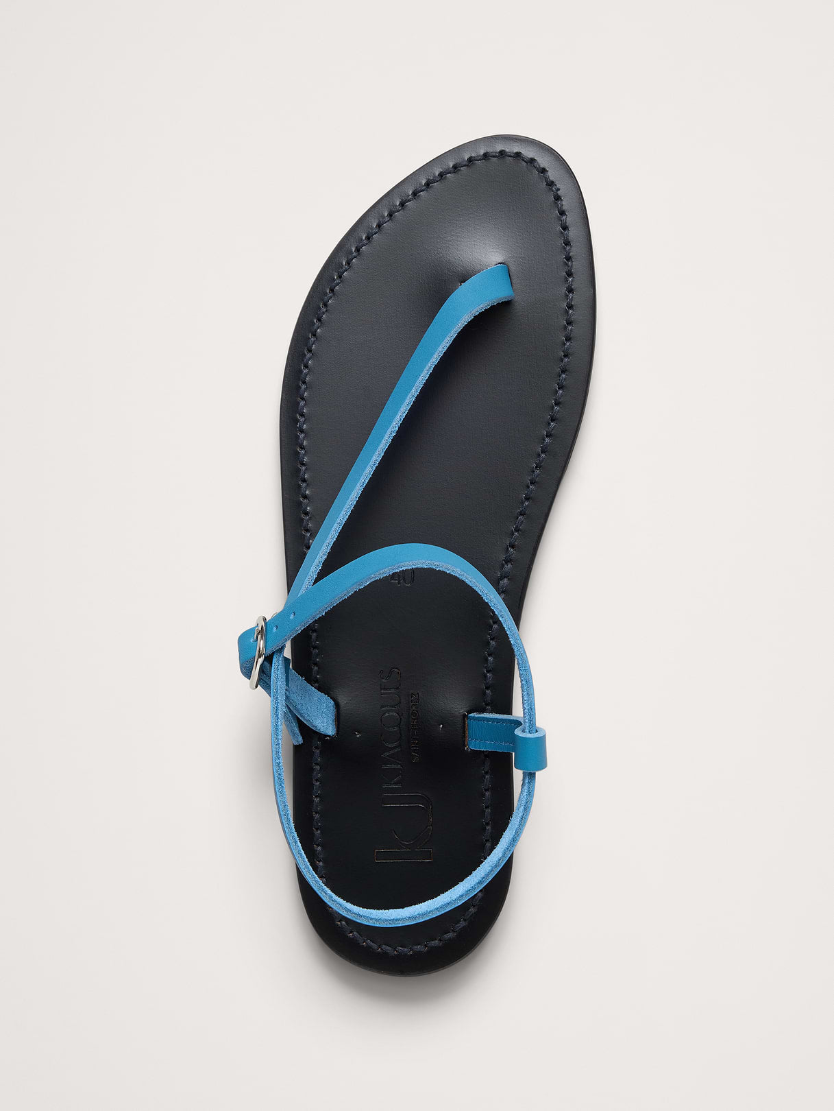 Vassili Ebene Sole Sandal by K Jacques - Pulit Indigo