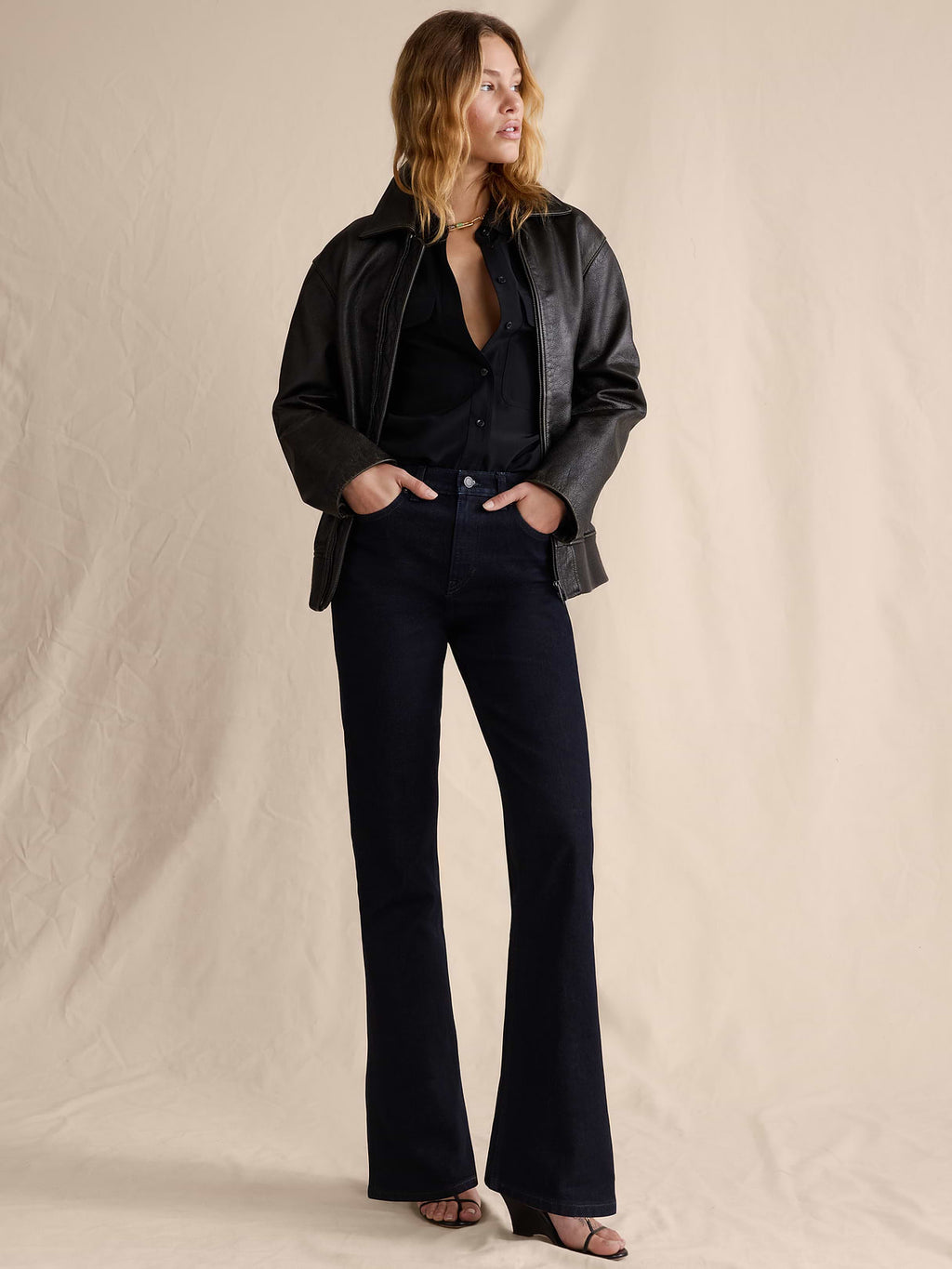 High-Rise Bootcut Jean - Indigo Rinse Wash