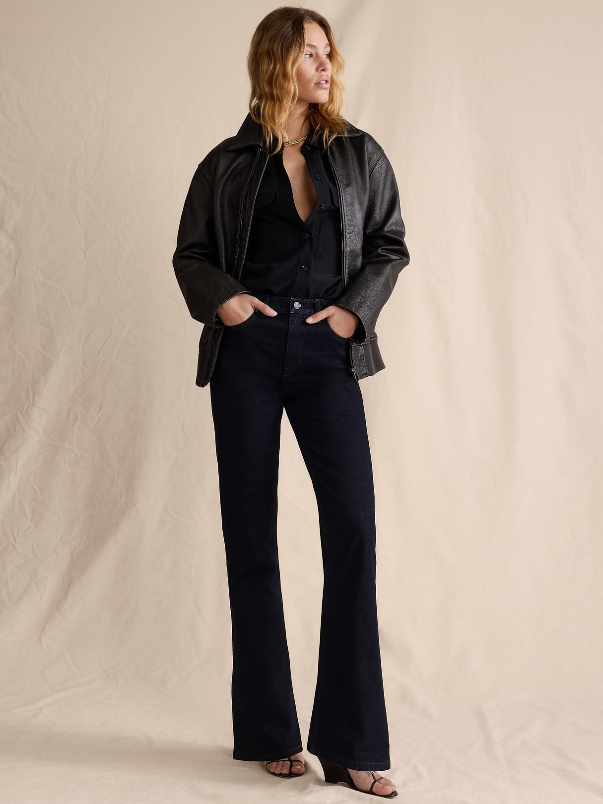 High-Rise Bootcut Jean - Indigo Rinse Wash