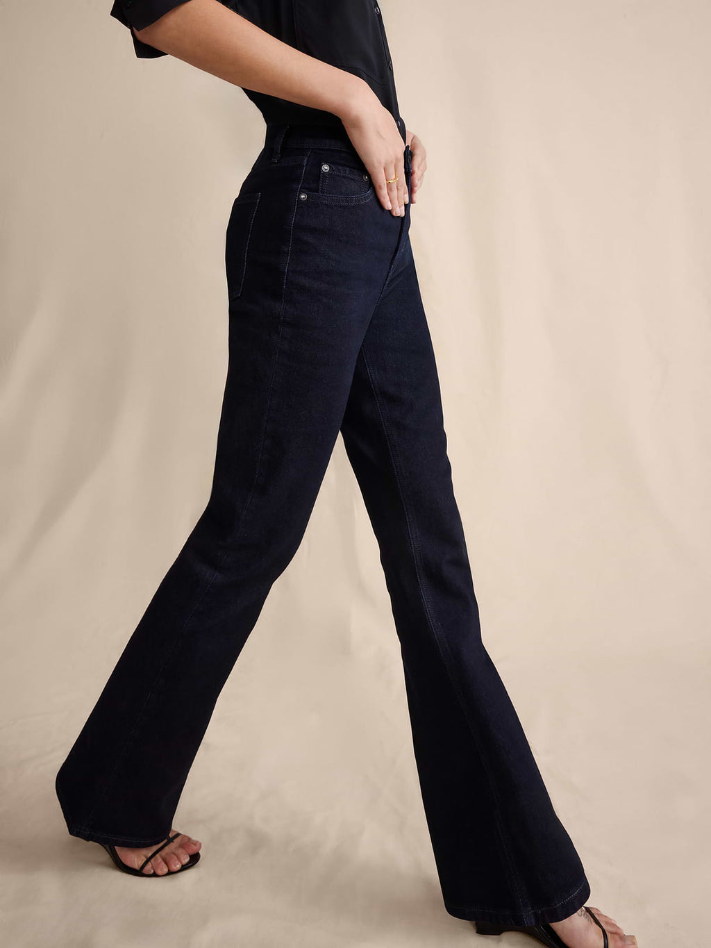 High-Rise Bootcut Jean - Indigo Rinse Wash