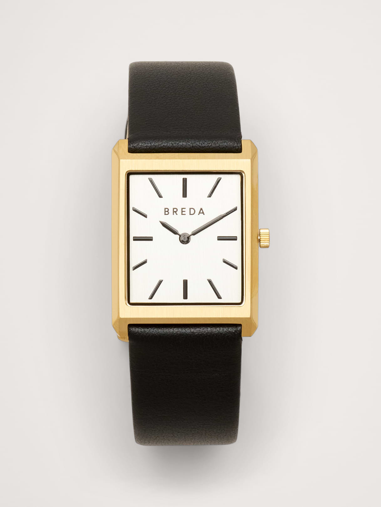 Virgil Leather Watch by Breda - Black