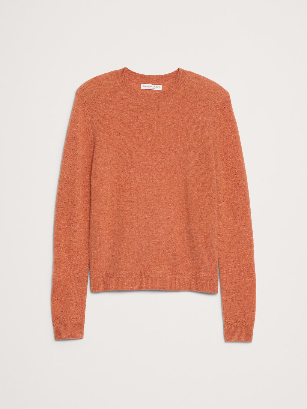 Lightweight Cashmere Crew-Neck Sweater - Spiced Orange