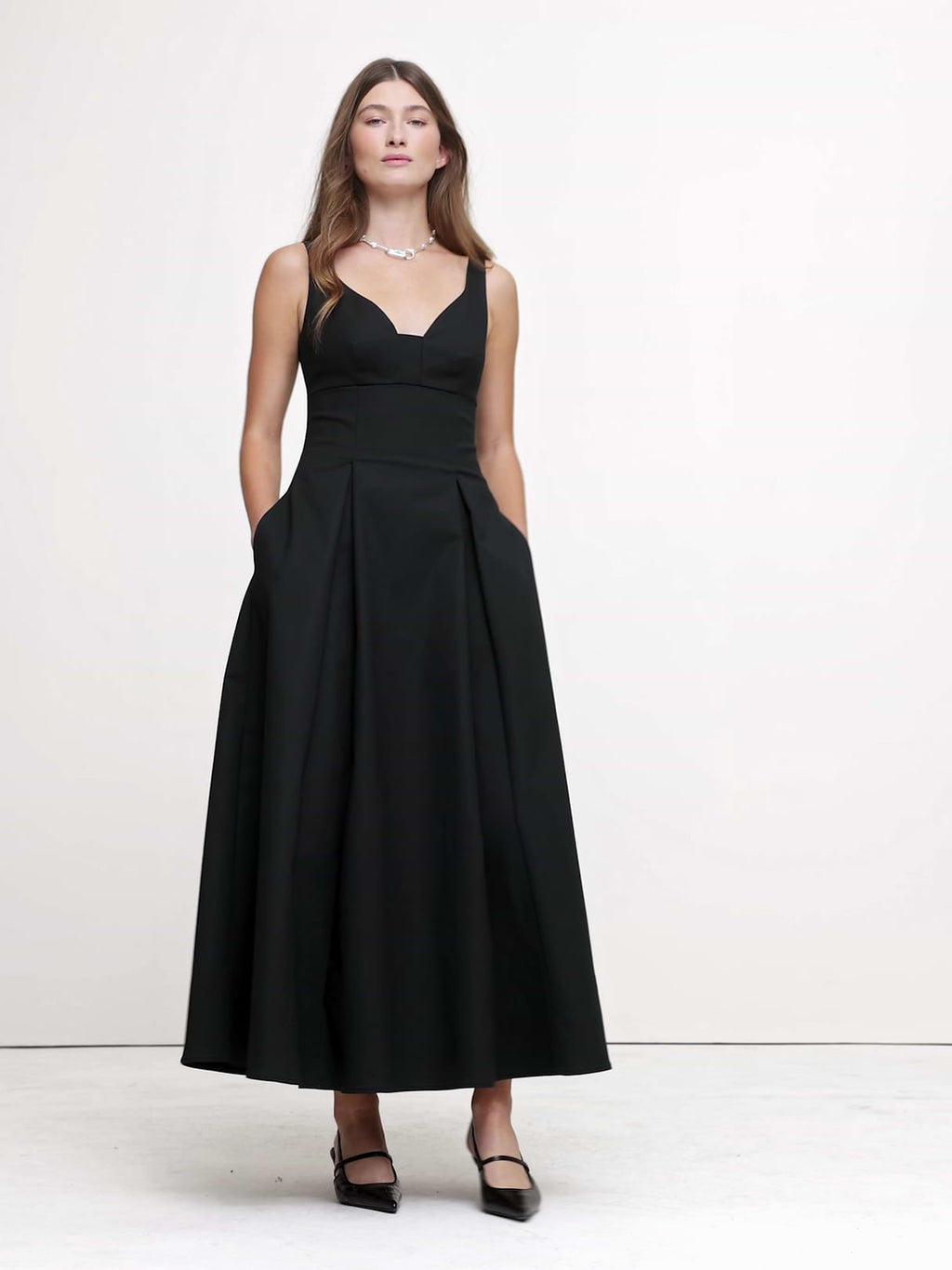 Sweetheart Maxi Dress - Black