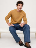 Slub Double-Knit Crew-Neck T-Shirt - Golden Grain