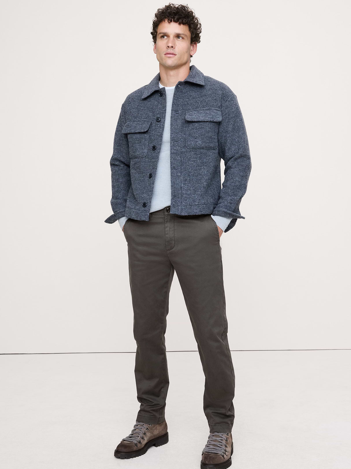 Straight Lived-In Chino - Charcoal Gray
