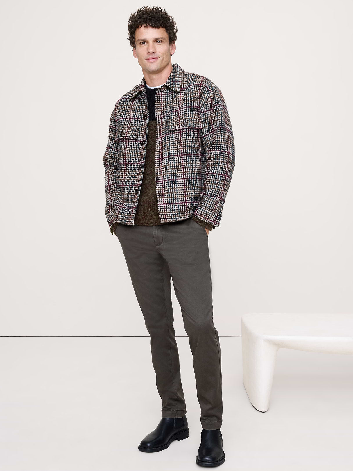 Slim Lived-In Chino - Charcoal Gray