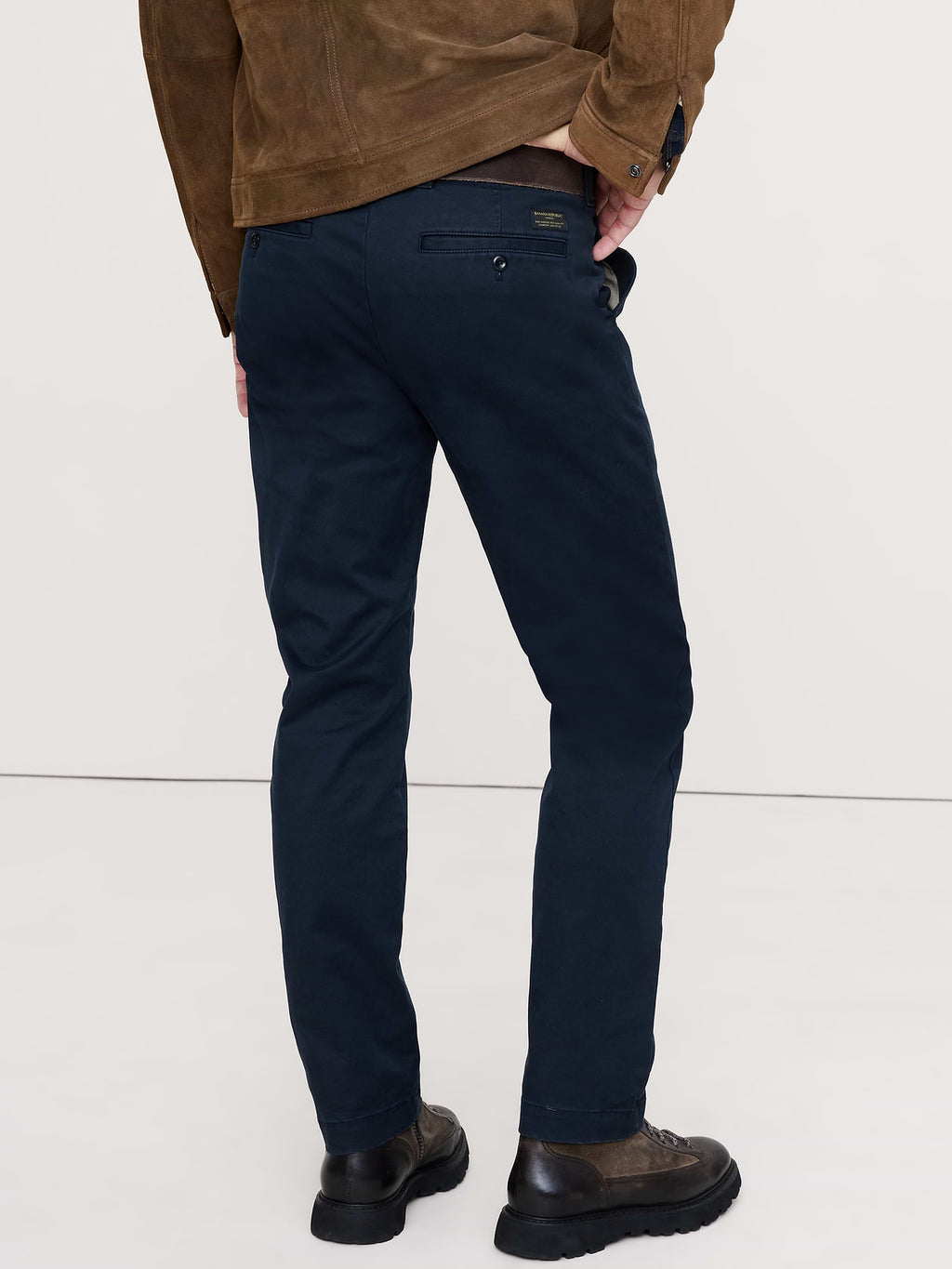 Straight Lived-In Chino - Navy Blue