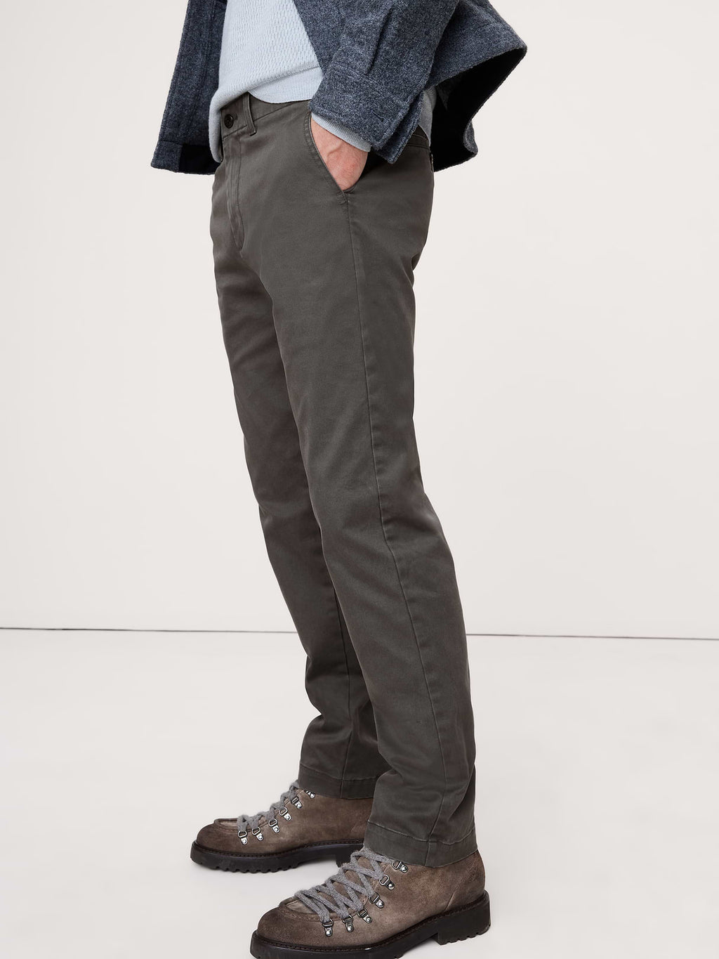 Straight Lived-In Chino - Charcoal Gray