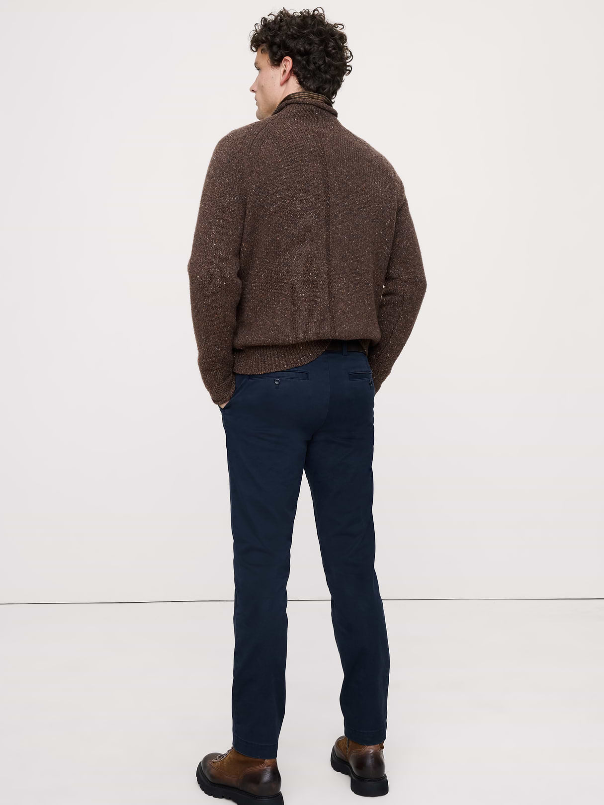 Slim Lived-In Chino - Navy Blue