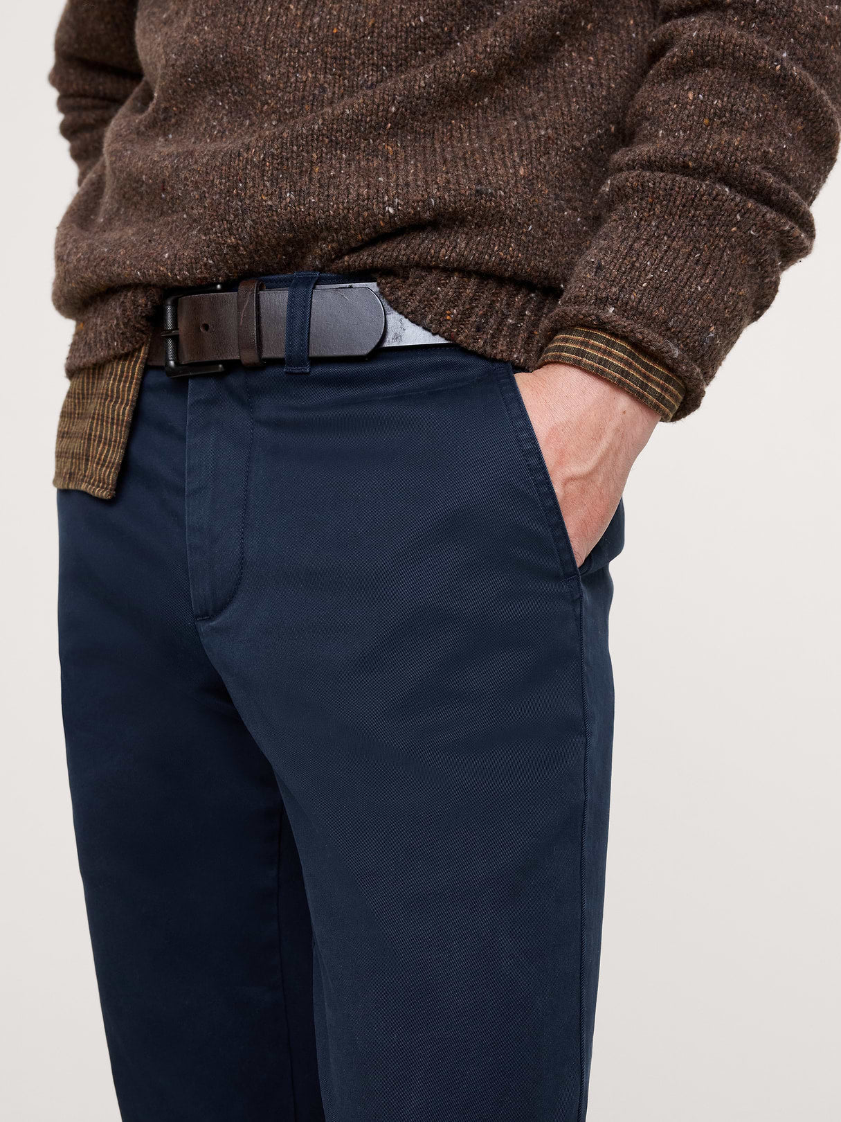 Slim Lived-In Chino - Navy Blue