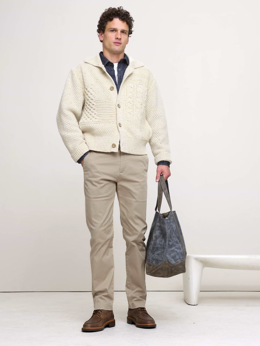 Straight Lived-In Chino - Workwear Khaki Beige