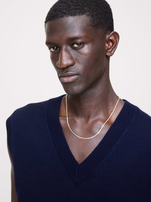 2mm Gold Vermeil Cuban Chain Necklace by Miansai - Gold