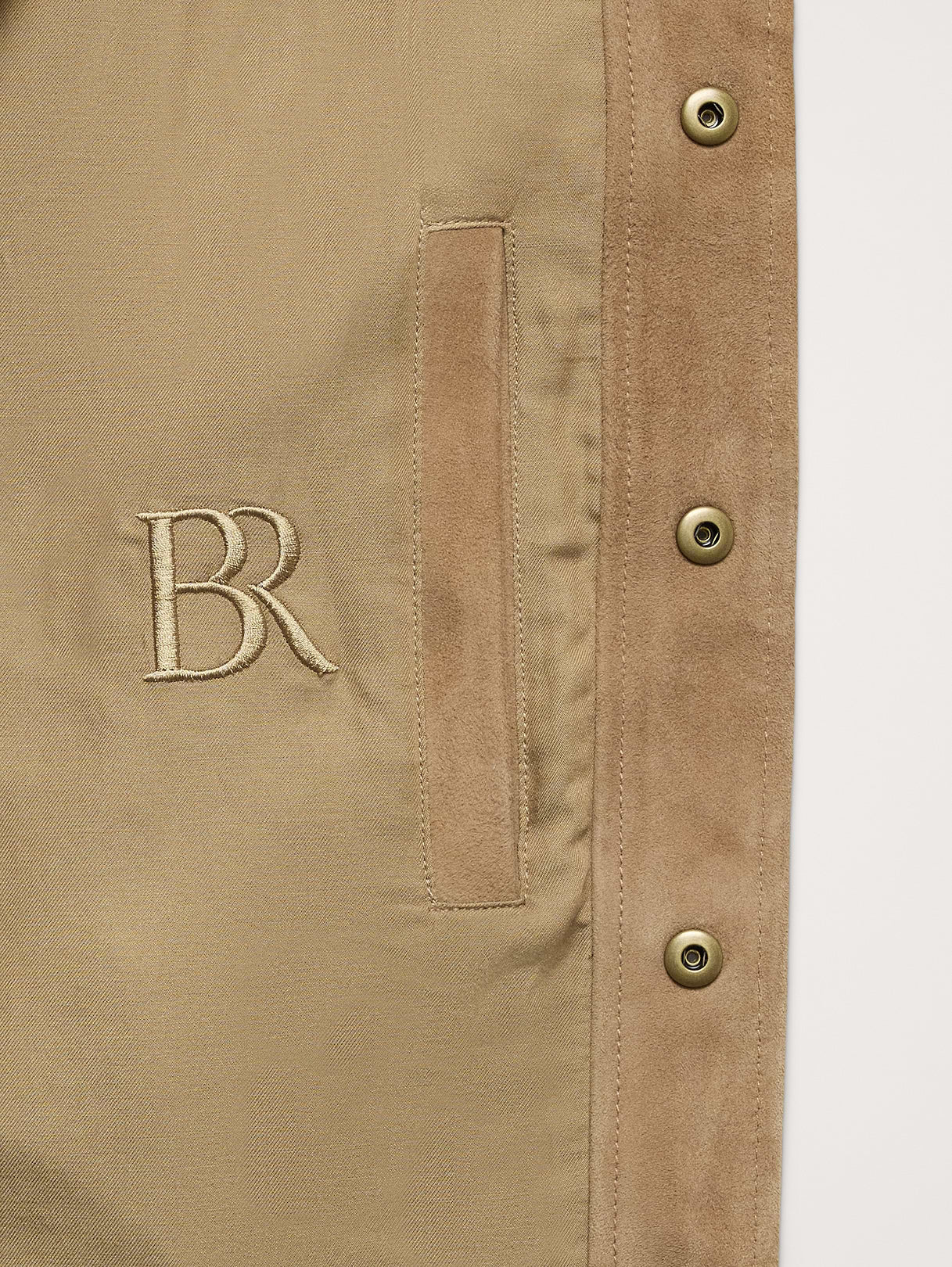 Suede Trucker Jacket - Light Tan