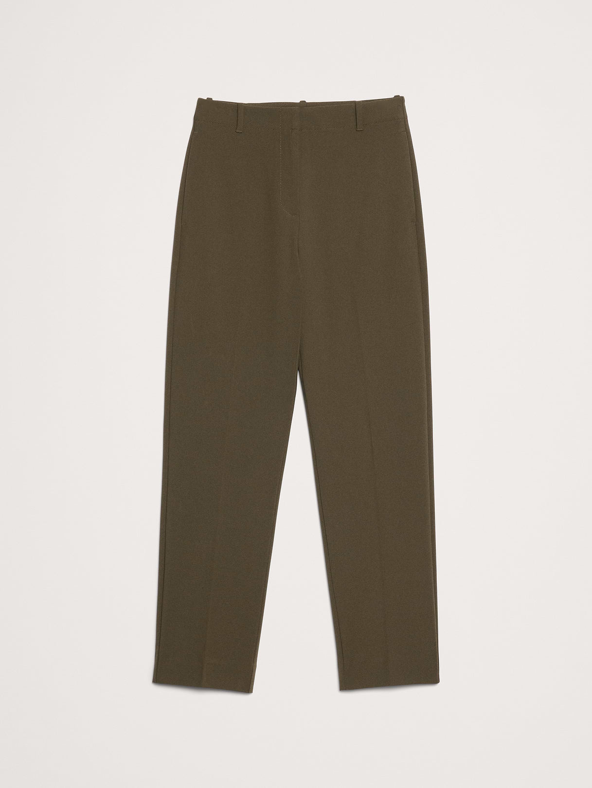 Ultra High-Rise Modern Slim City Stretch Ankle Pant - Spiced Olive Green