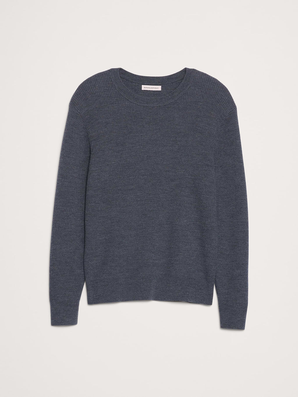 Merino Thermal Crew-Neck Sweater - Heather Medium Gray