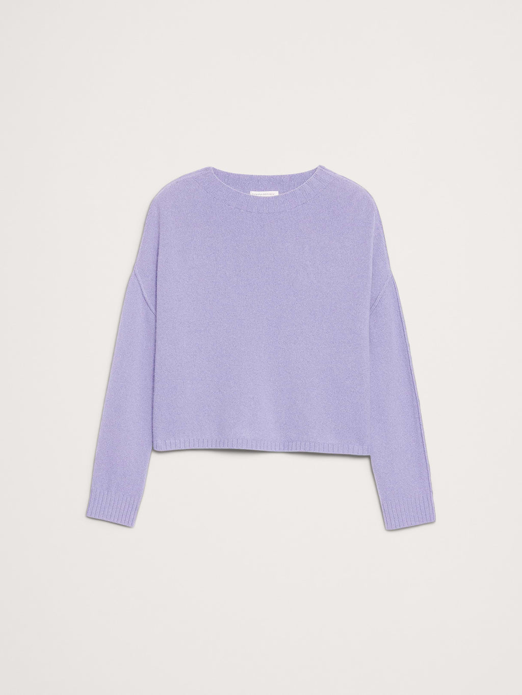 Merino-Cotton Cropped Sweater - Vapor Blue