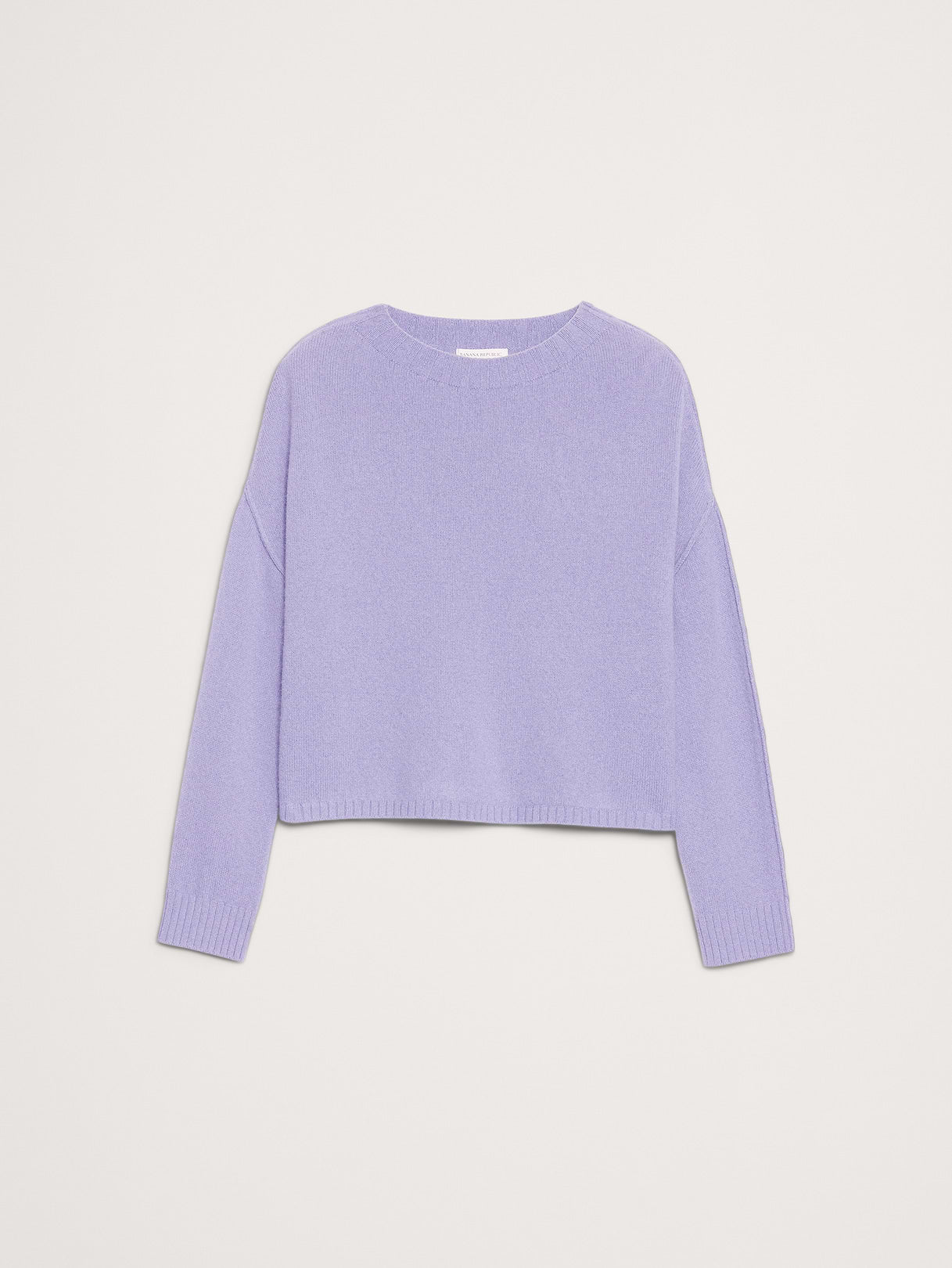 Merino-Cotton Cropped Sweater - Vapor Blue