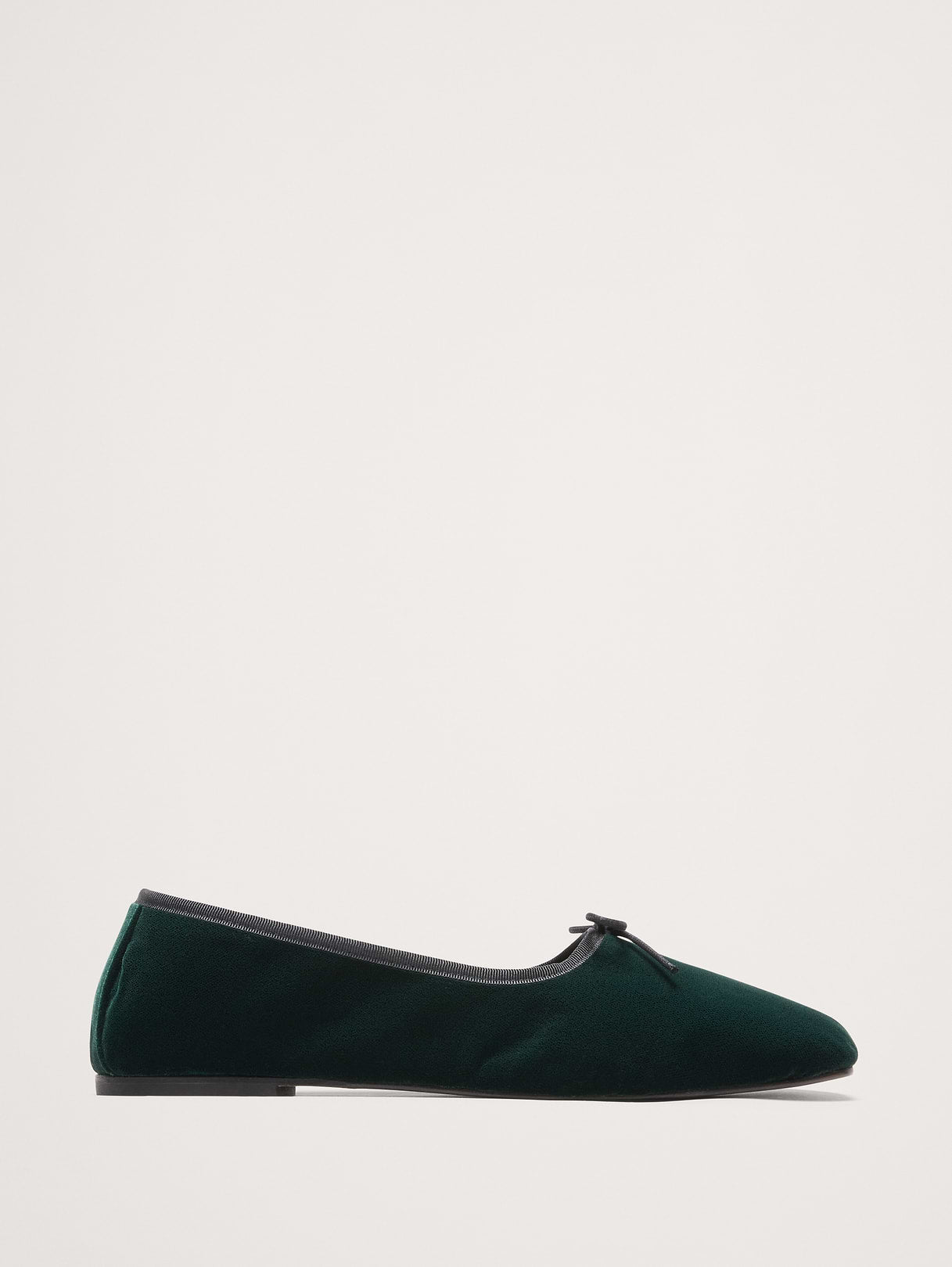 Jada Velvet Square-Toe Flat by Freda Salvador - Emerald Green