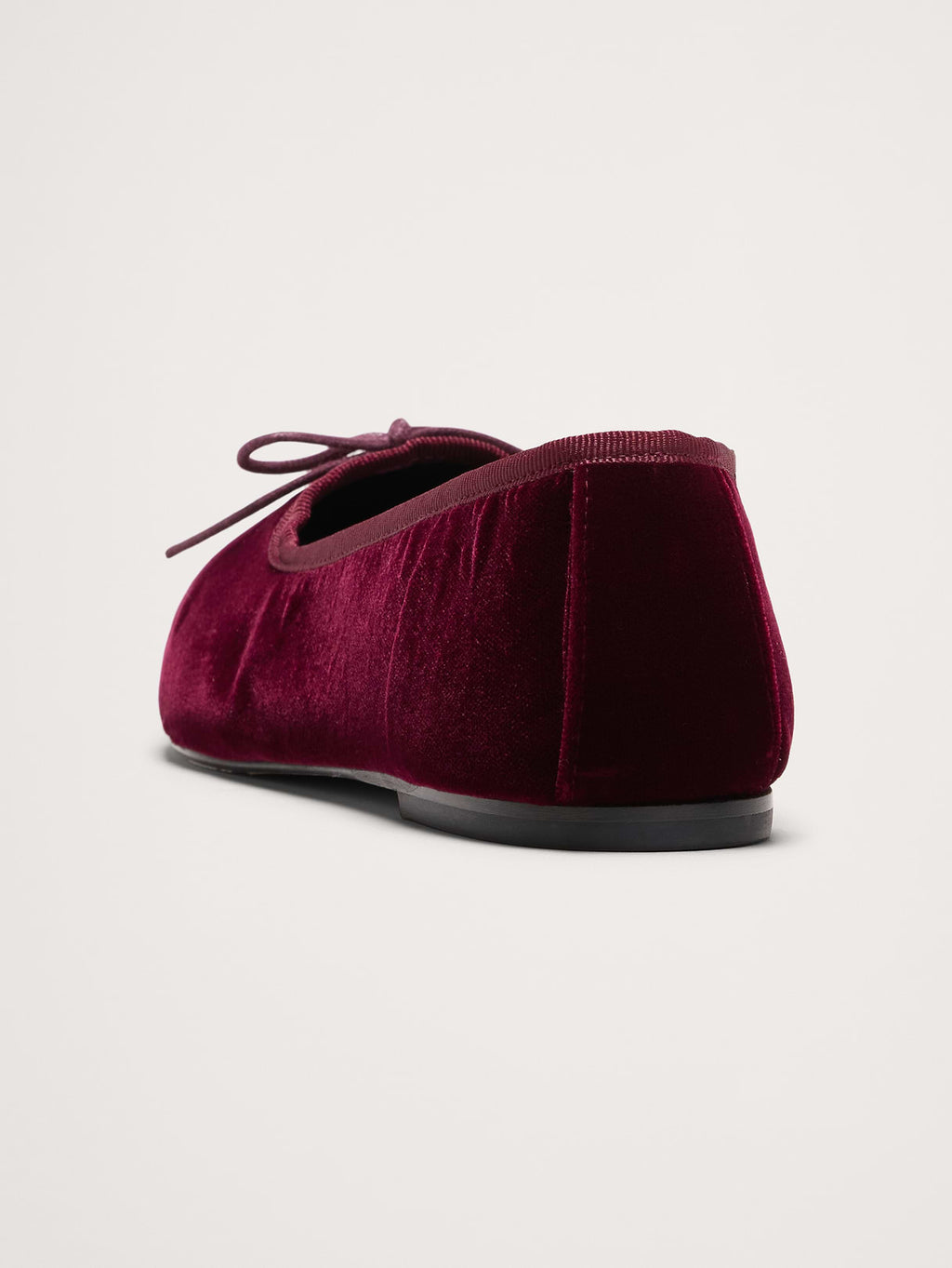 Jada Velvet Square-Toe Flat by Freda Salvador - Oxblood Red