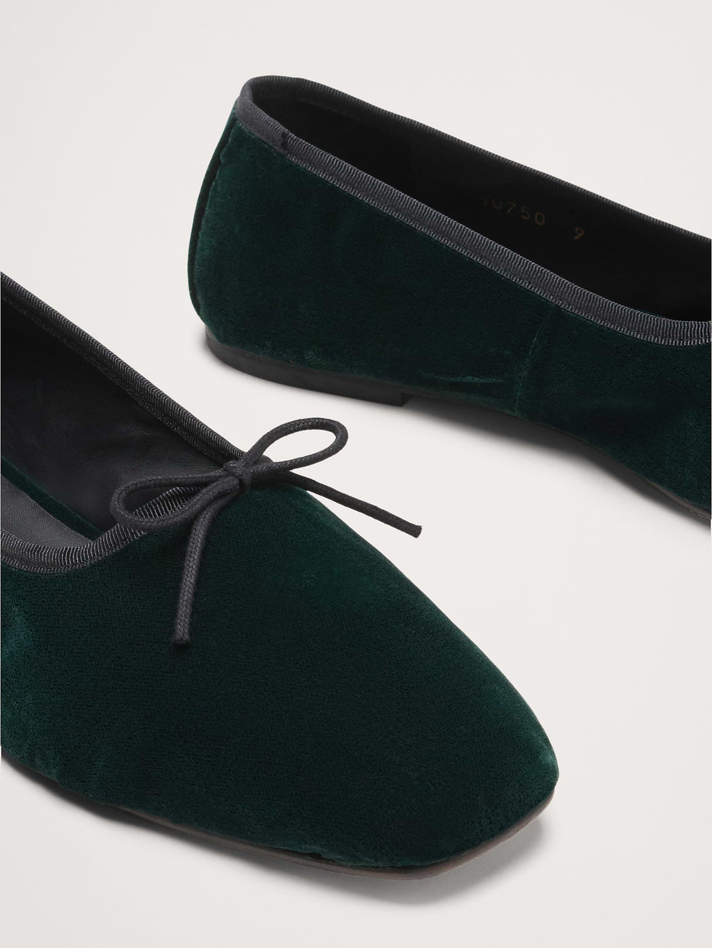 Jada Velvet Square-Toe Flat by Freda Salvador - Emerald Green