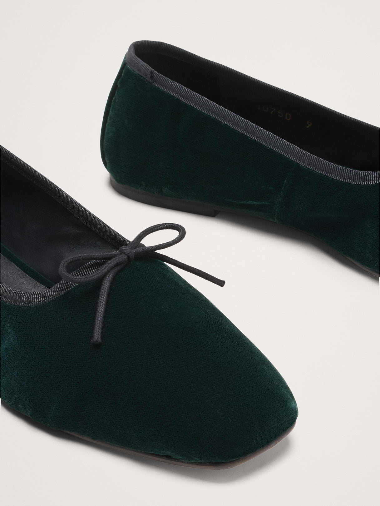 Jada Velvet Square-Toe Flat by Freda Salvador - Emerald Green
