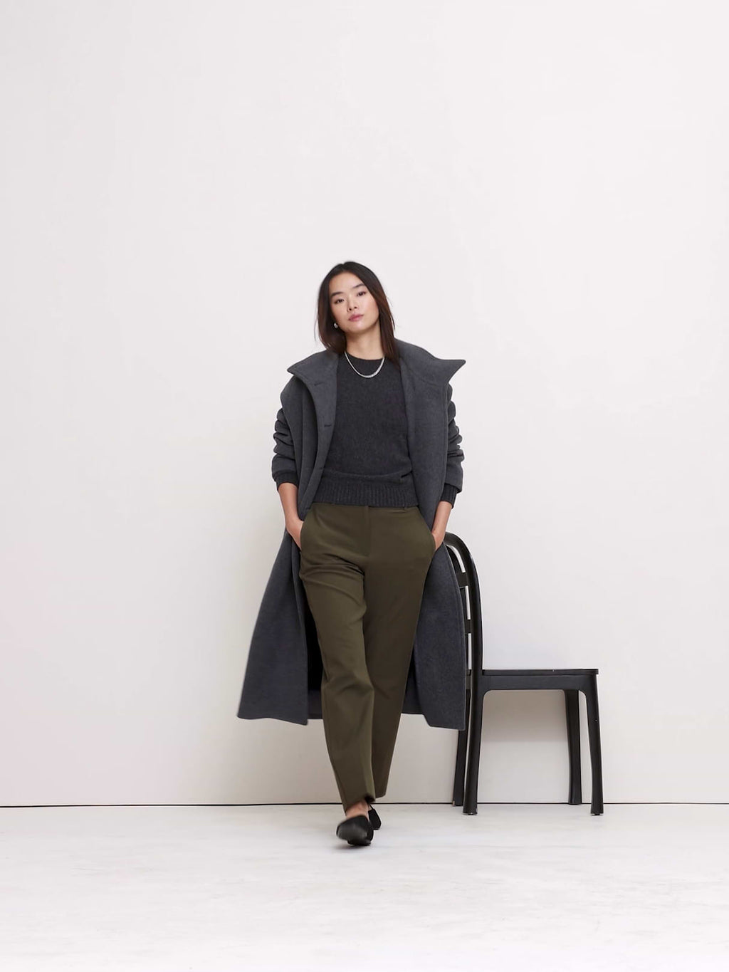Ultra High-Rise Modern Slim City Stretch Ankle Pant - Spiced Olive Green