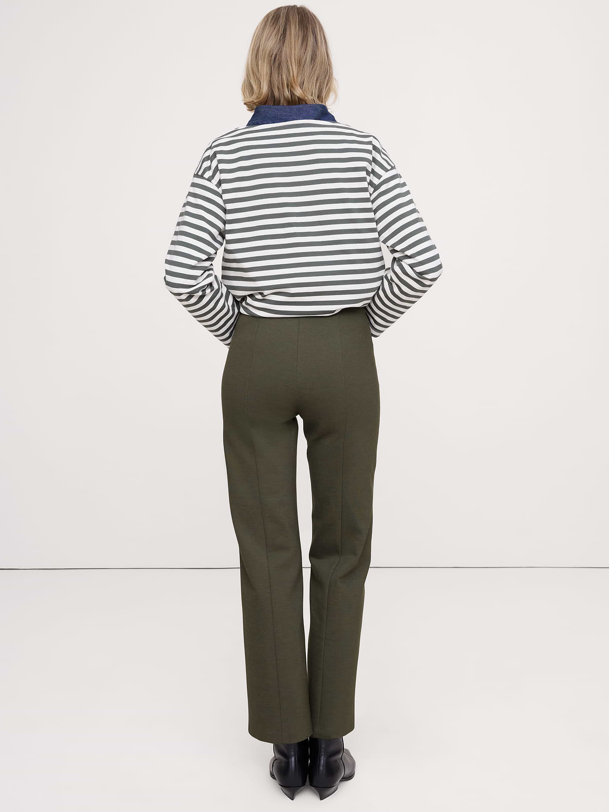 Fitted Everywhere Ponte Ankle Pant - Spiced Olive Green