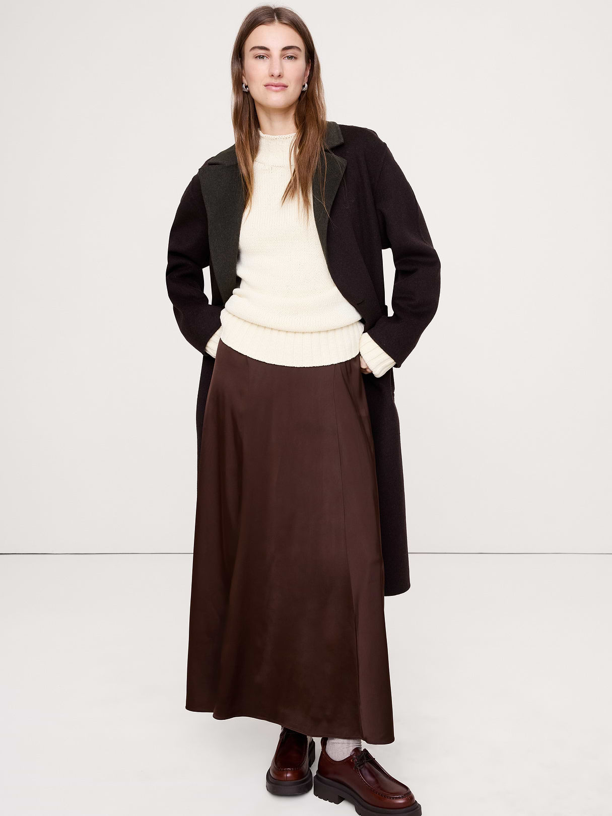 Chunky Cotton Tunic Sweater - Mother of Pearl Cream