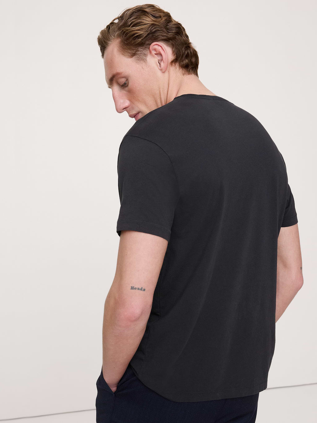 Lightweight Cotton Crew-Neck T-Shirt - Washed Black