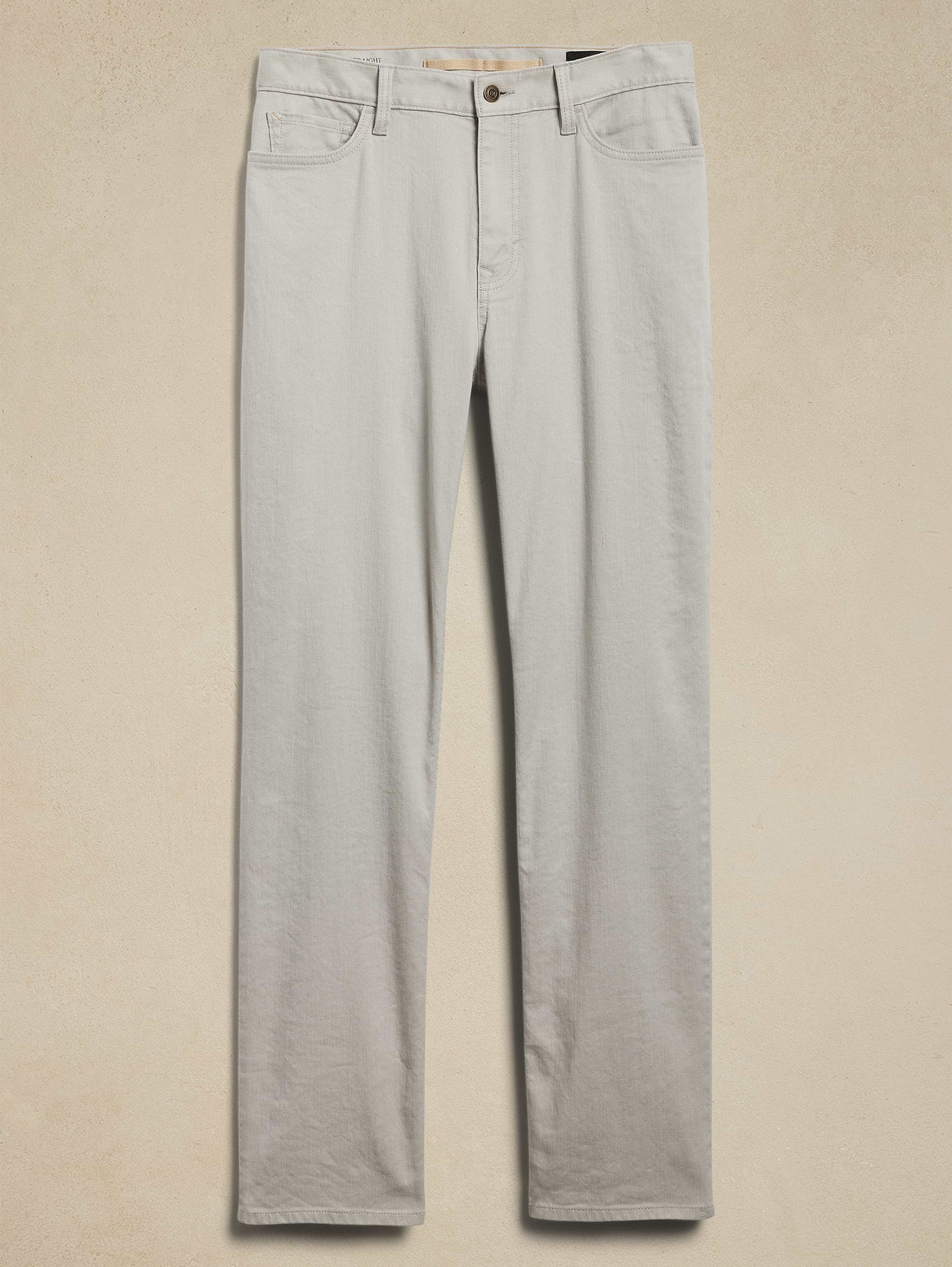 Slim Linen-Cotton Traveler Pant - Light Grey
