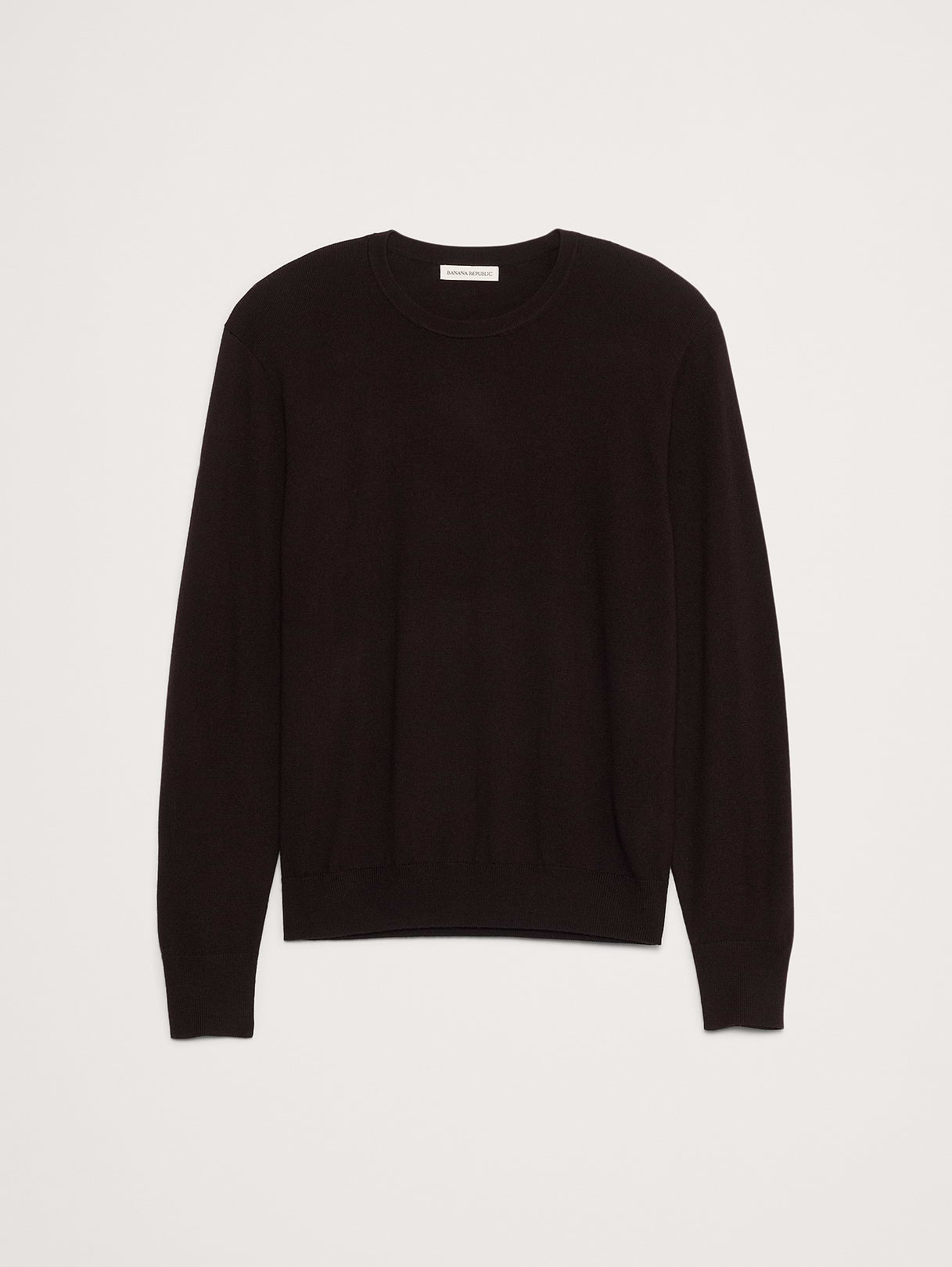 Merino Crew-Neck Sweater - Dark Brown