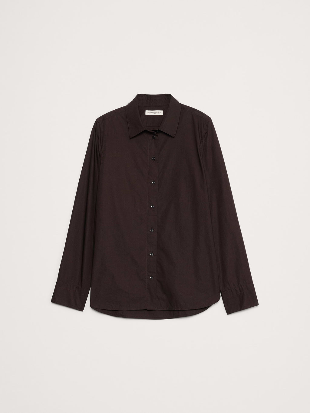The Everyday Shirt in Cotton Poplin - Ganache Brown