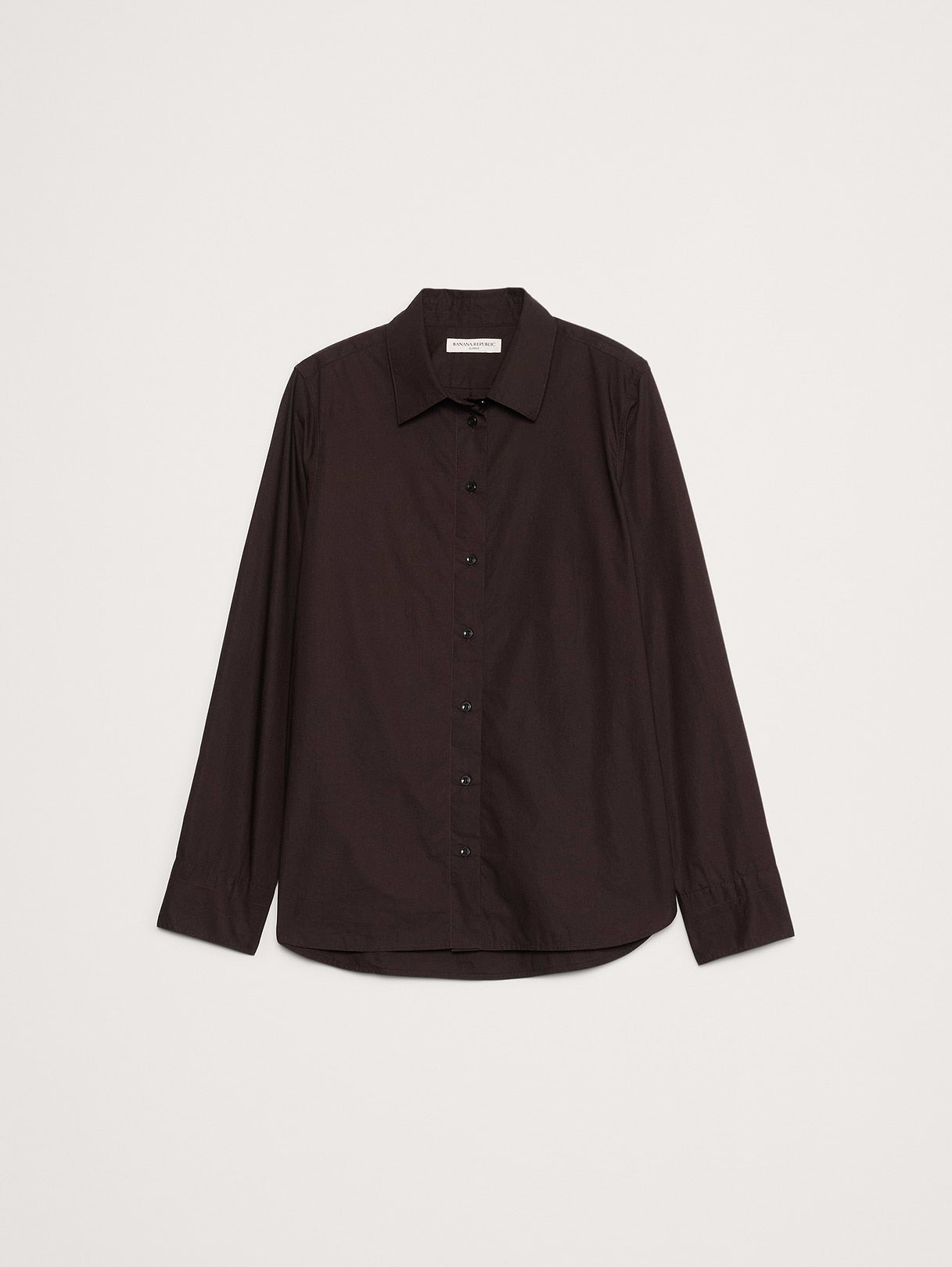 The Everyday Shirt in Cotton Poplin - Ganache Brown