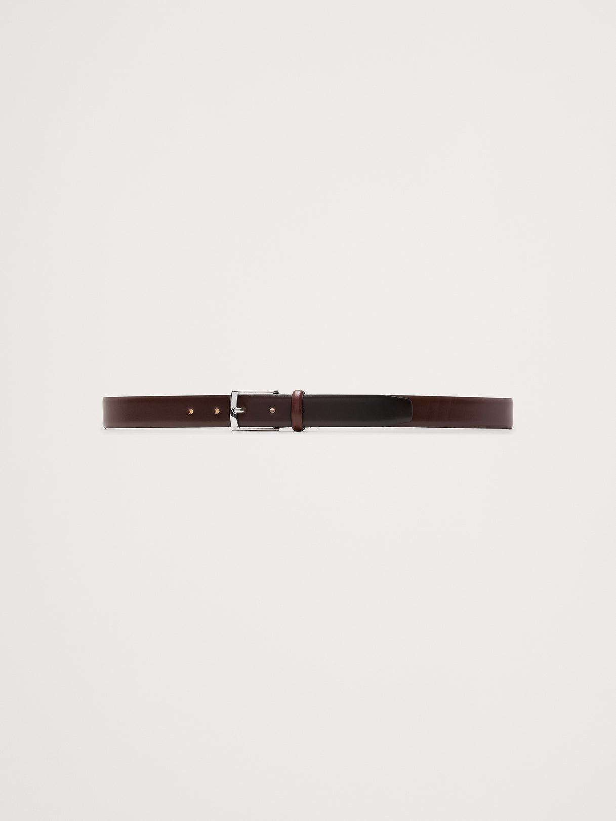 Classic Leather Dress Belt - Dark Brown Ombré