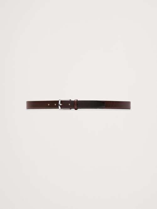 Classic Leather Dress Belt - Dark Brown Ombré