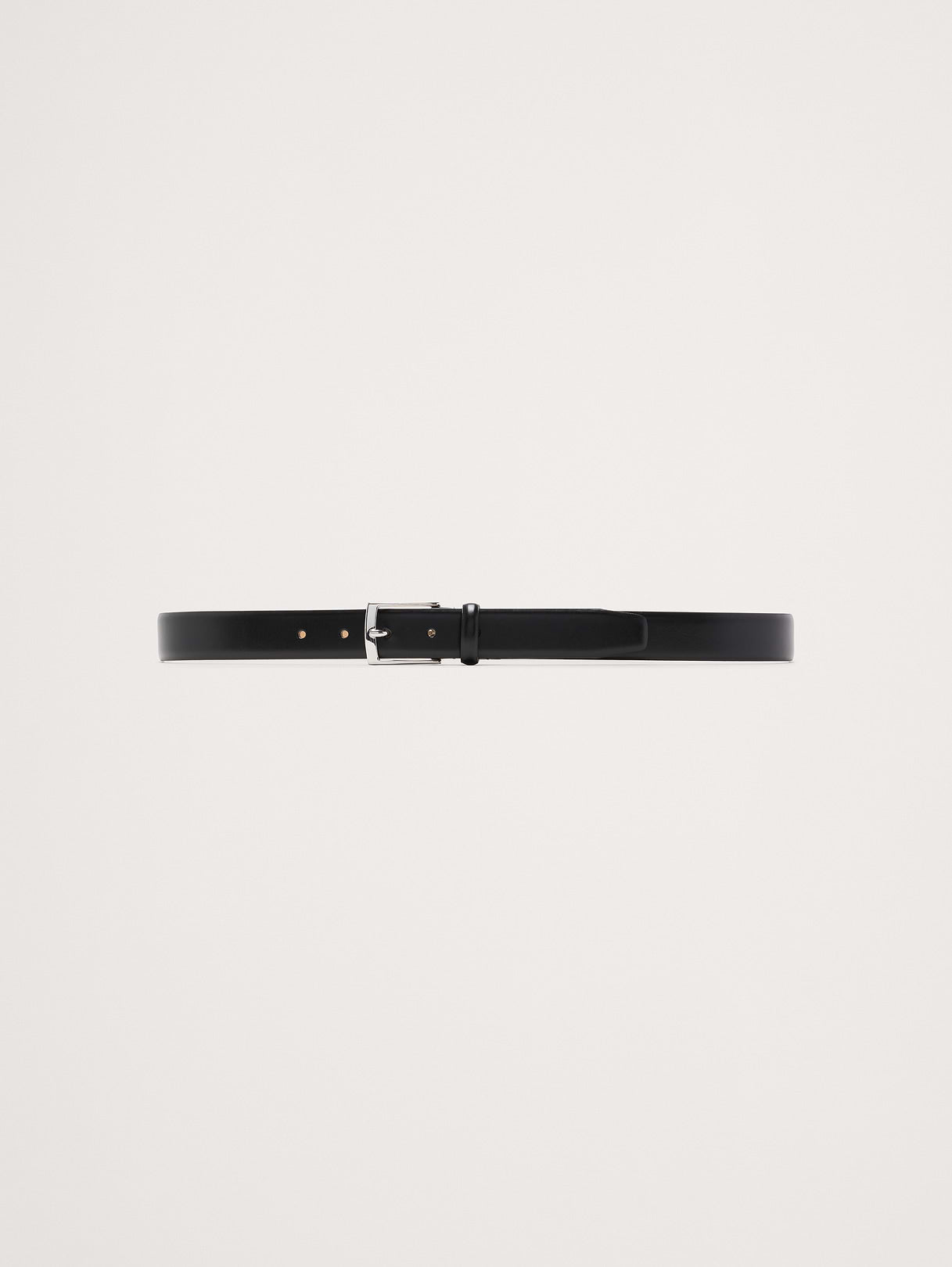 Classic Leather Dress Belt - Black