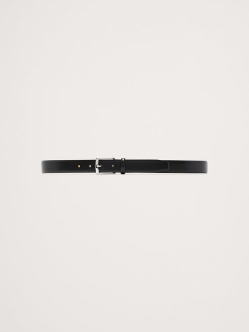 Classic Leather Dress Belt - Black