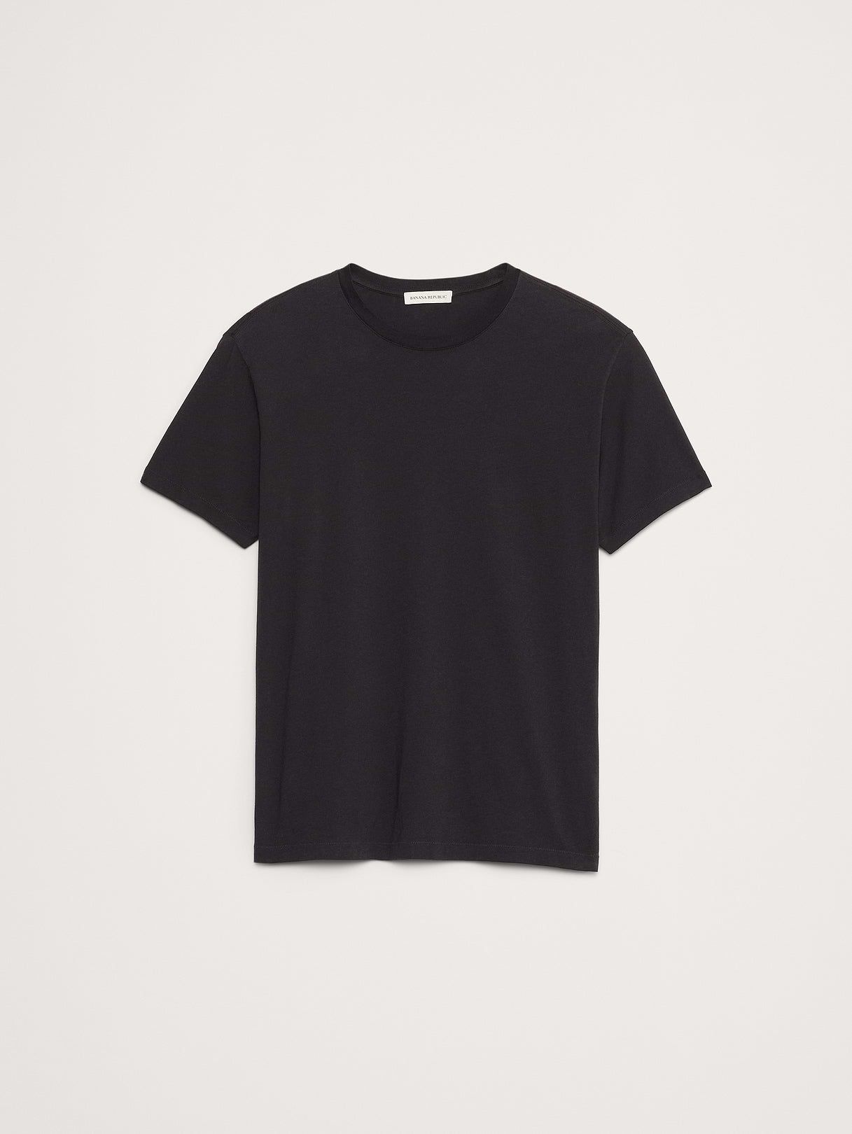 Lightweight Cotton Crew-Neck T-Shirt - Washed Black