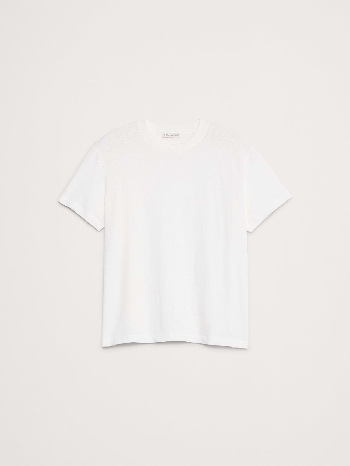 Midweight Cotton Slub Crew-Neck T-Shirt - White
