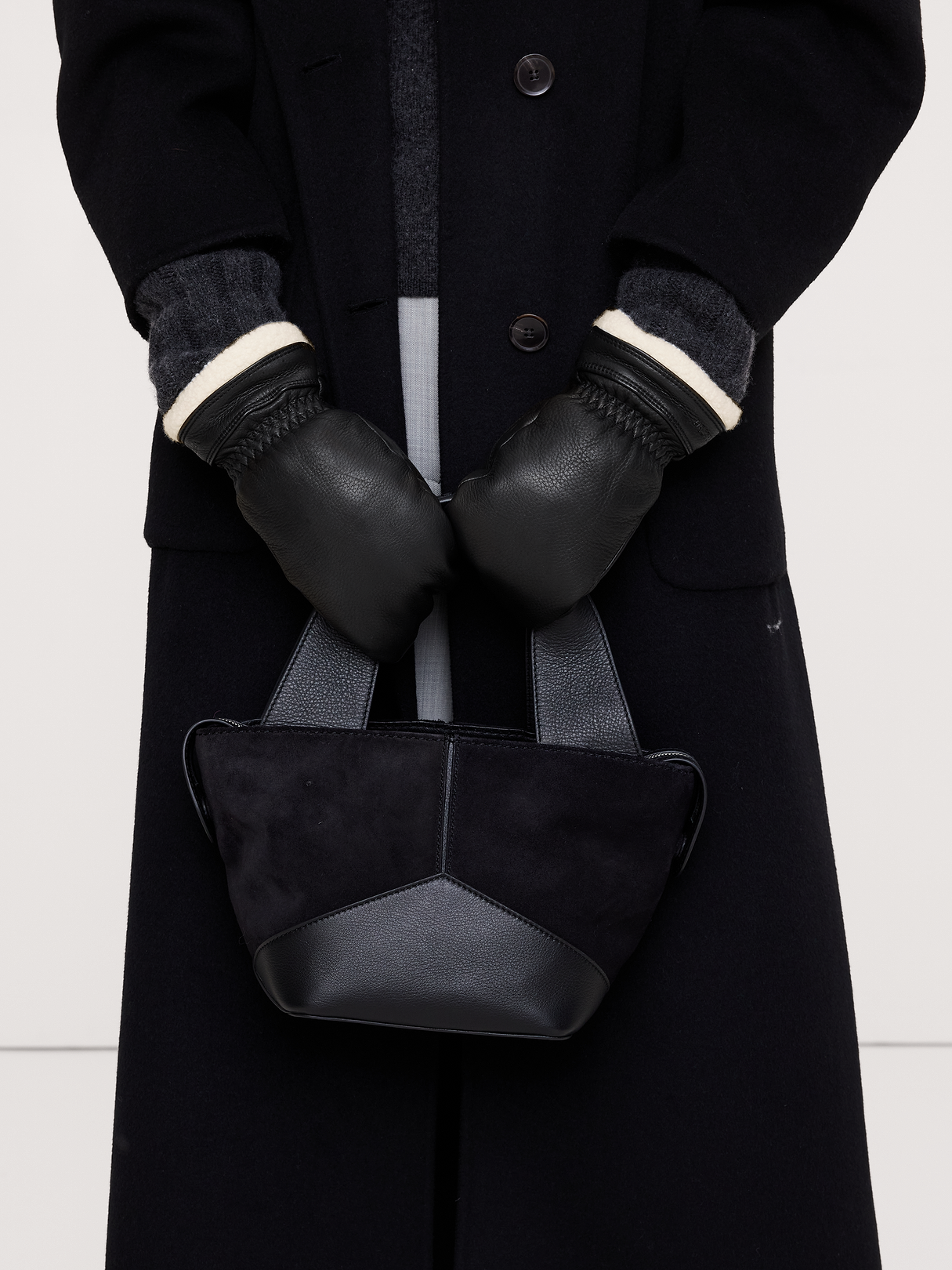 Boda Leather Mittens by Hestra - Black