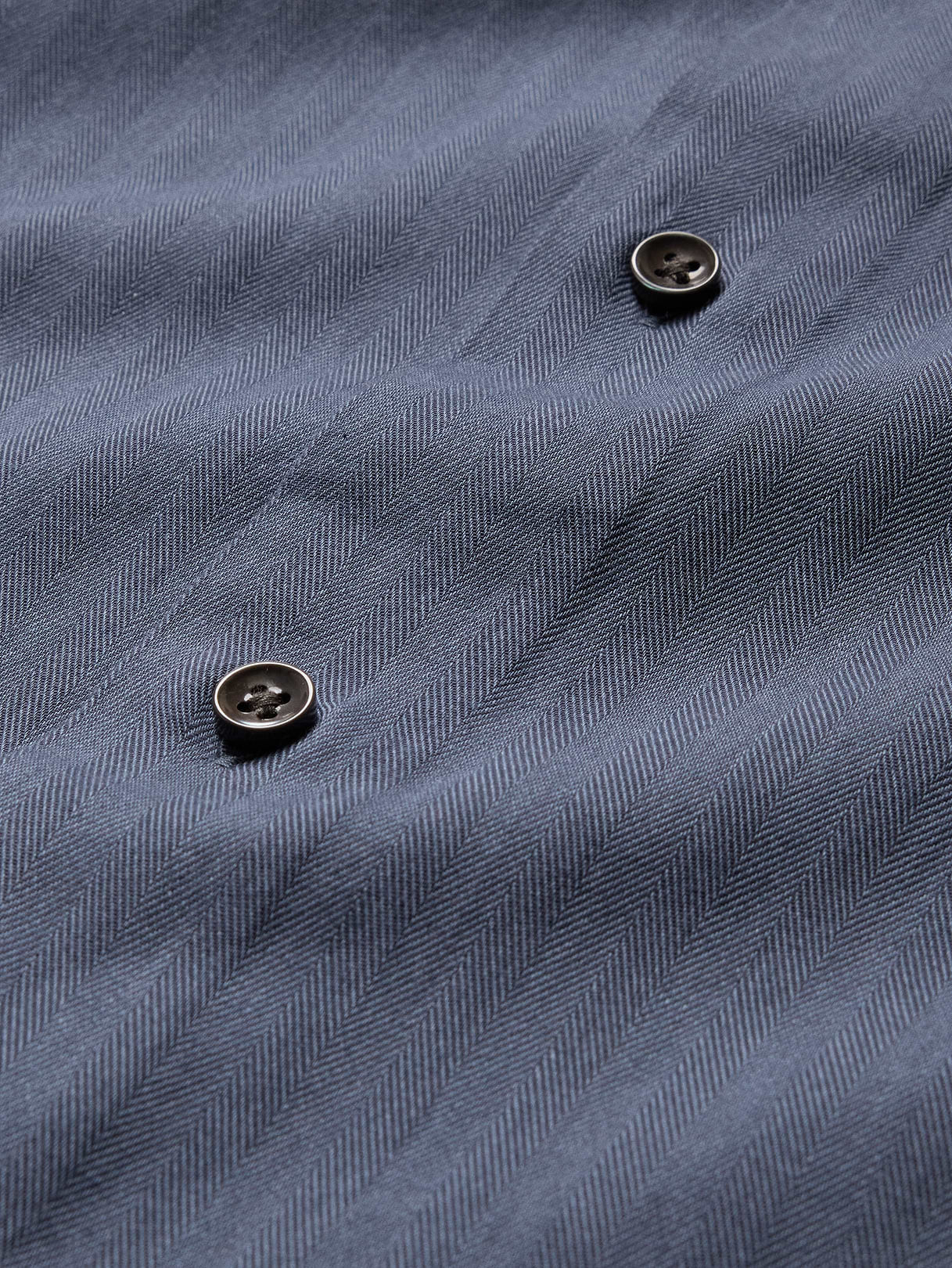 Slim-Fit Cotton-Cashmere Dress Shirt - Navy Blue