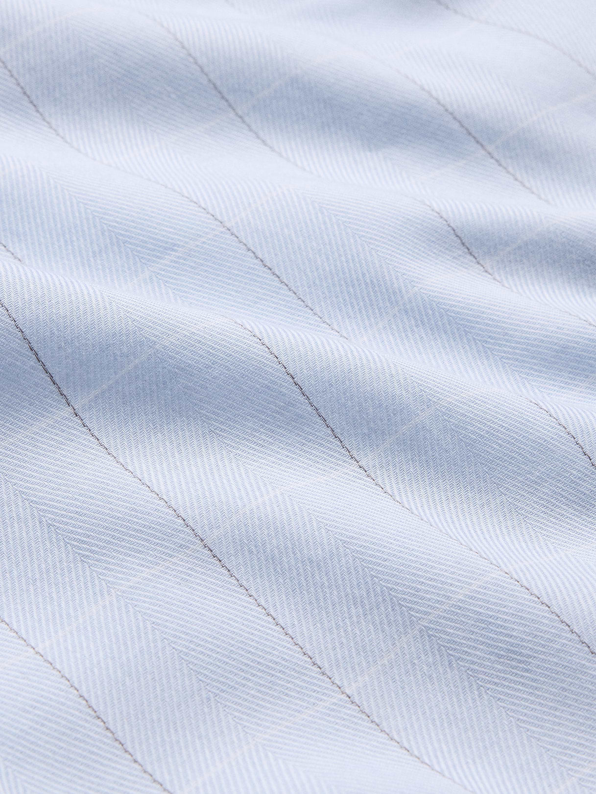 Slim-Fit Cotton-Cashmere Dress Shirt - Light Blue Plaid