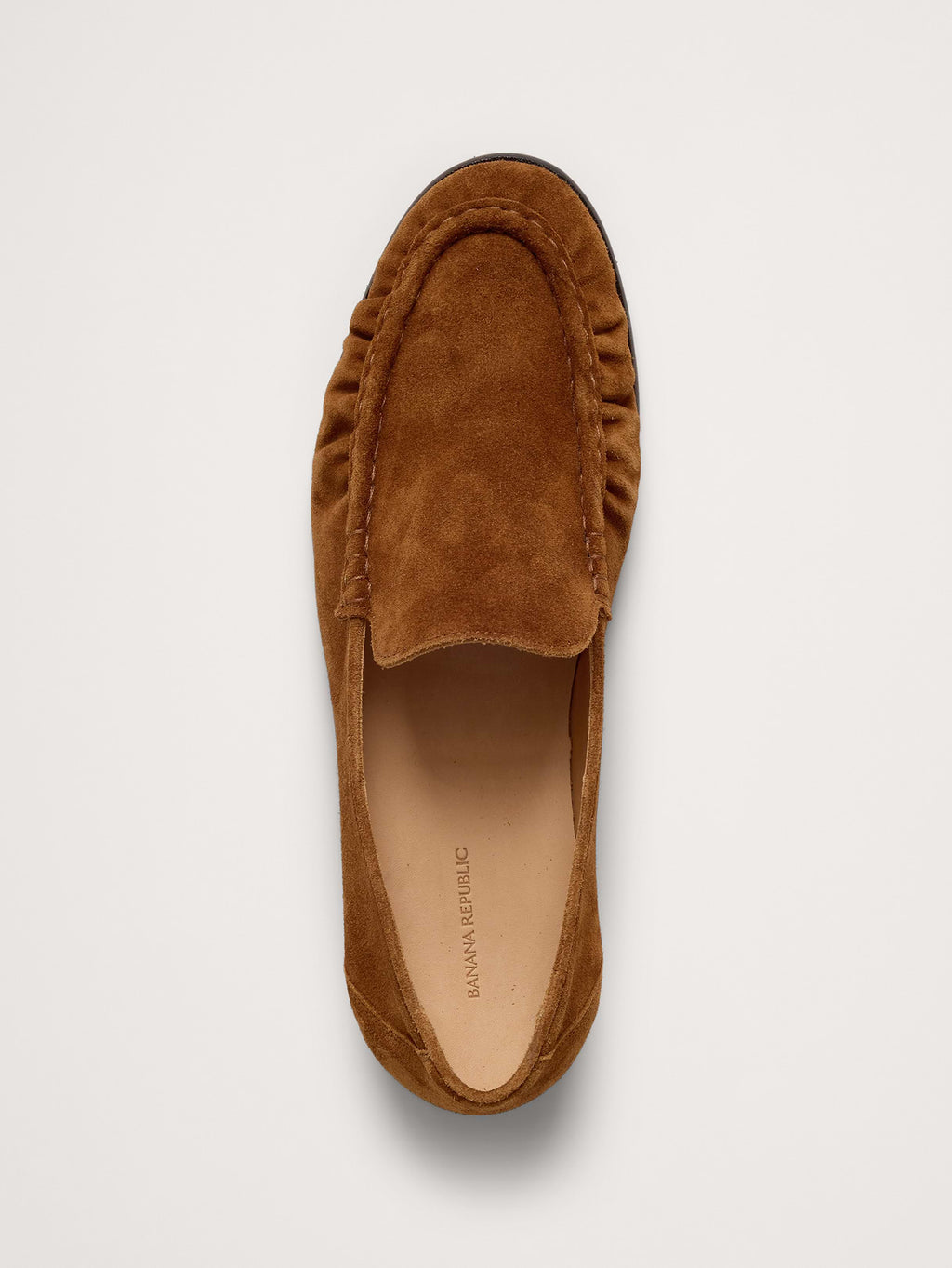 Suede Moc-Toe Loafer - Brown Combo